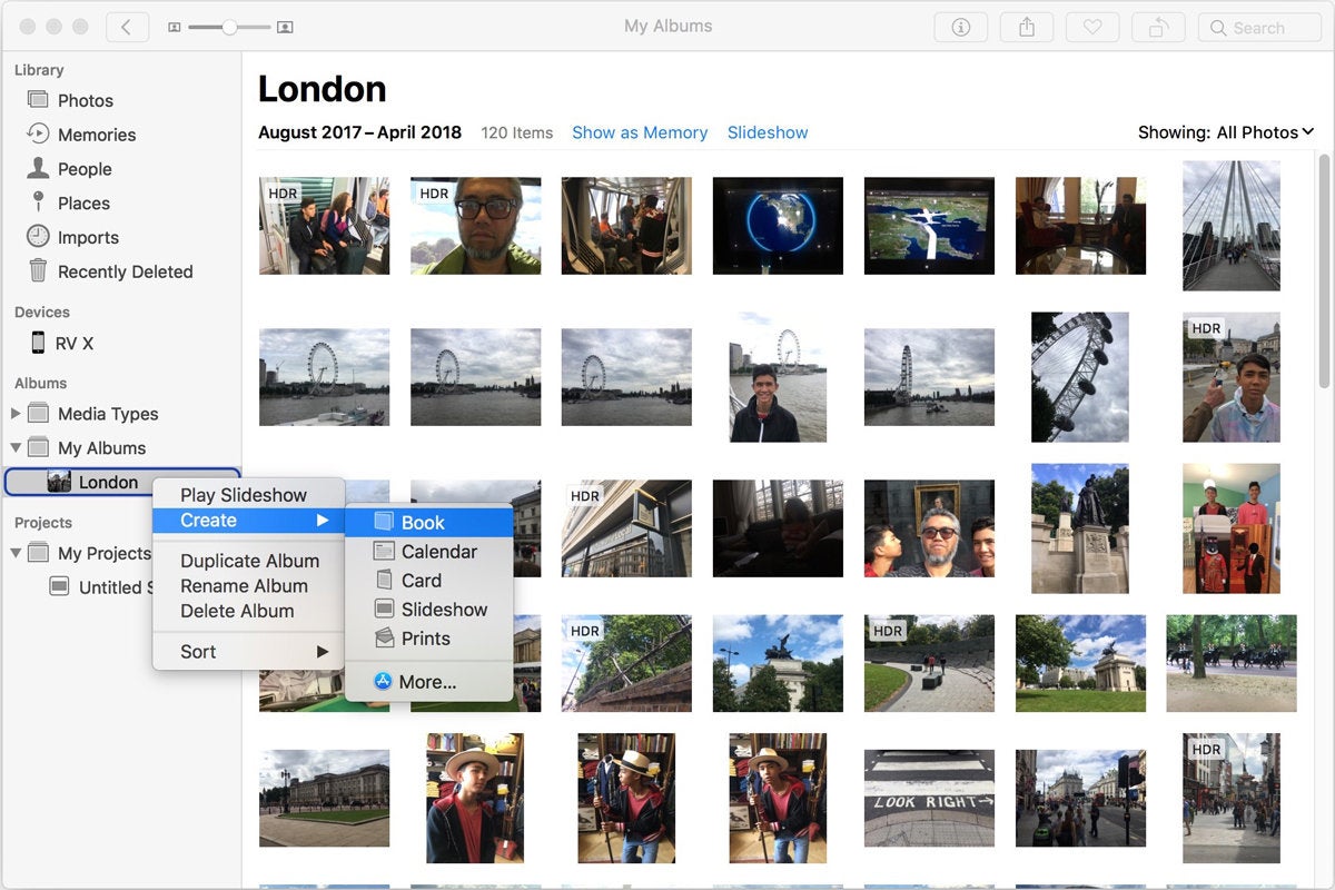 create a folder for photos on a mac
